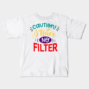 caution! Kids T-Shirt